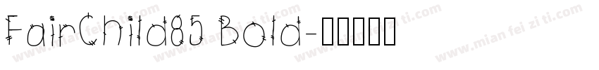 FairChild85 Bold字体转换